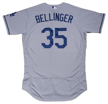2017 Cody Bellinger Game Used Los Angeles Dodgers Road Jersey For Career Home Run #33 on 08/09/17 (MLB Authenticated)